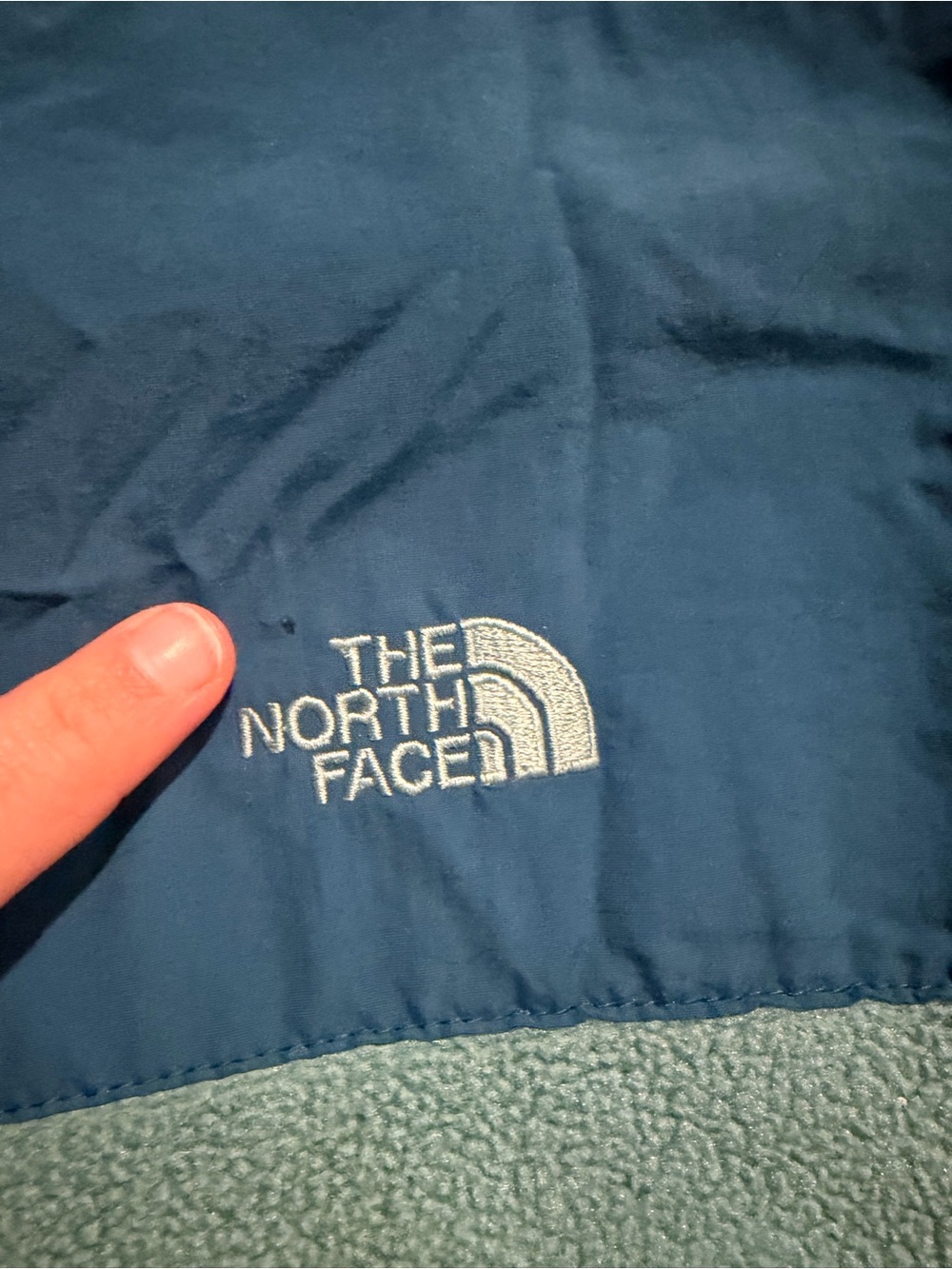 The North Face Teal Fleece Zip Jacket Women’s XL/TG Outdoors Camping - Picture 8 of 8